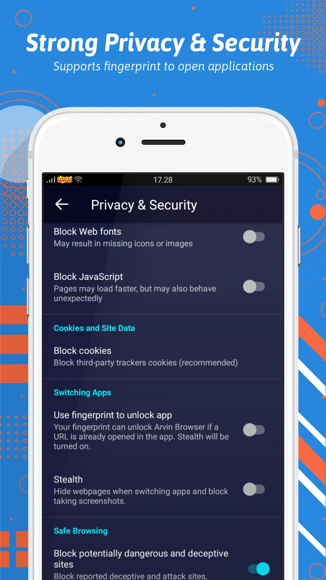 Arvin Browser screenshot